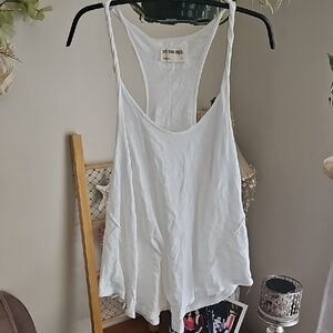 Free People We The Free White Twist Tank Top Tee